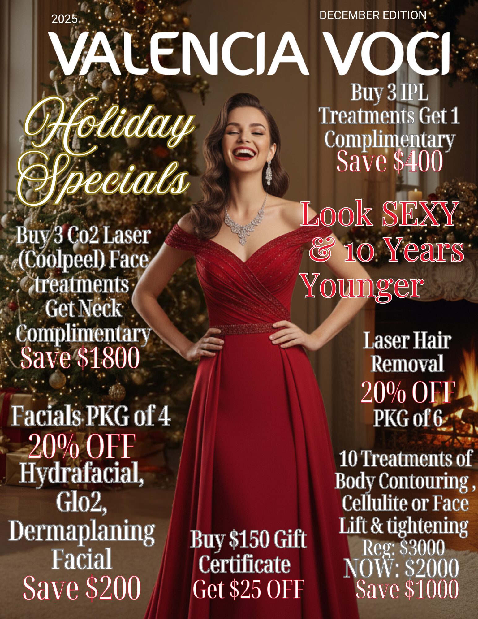 Valencia Voci — Holiday Specials Flyer