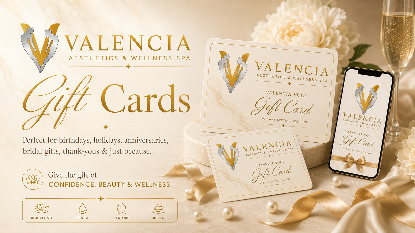 Valencia Voci gift cards for every special occasion