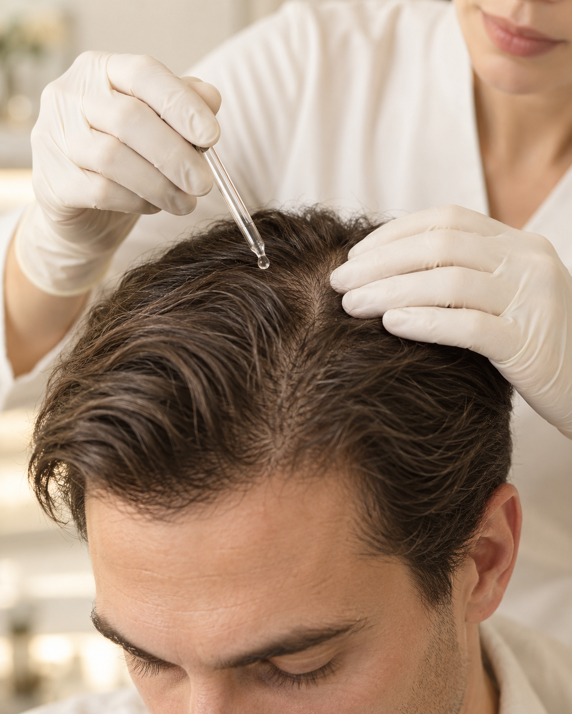 Professional hair and scalp aesthetic model